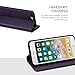 iPhone 8 Plus Case, iPhone 7 Plus Wallet Case, SHIELDON Genuine Leather Flip Magnetic Cover Card Slots Holder with KickStand TPU Shockproof Interior Case for Apple iPhone 8 Plus / 7 Plus - Purple