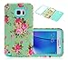 Note 5 Case, Galaxy Note 5 Case, CexCob Orchid Vintage Floral [Hybrid 3 in 1 Impact Resistant Shockproof Protective] Silicone & Plastic Defender Armor Combo Case for Samsung Galaxy Note 5, Mint