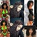 cute fairy 100% Human Hair Wig Kinky Curly Wig with Bangs Black Deep Culy Wig Fluffy Wavy Wig Nature Looking Glueless Wig 18inches