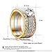 Yoursfs 3Pcs Color Stacking Ring Sets Pave Mirco Austrian Crystal Trinity Crystal Rings for Women