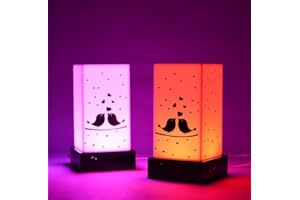 ZOCI VOCI Telepathy® Friendship Lamp® – Long Distance Touch Lamp - Wi-Fi Lights for Long Distance Relationships, Family & Friends staying apart (Love Birds)