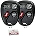 KeylessOption Keyless Entry Remote Control Car Key Fob Replacement for 25678792 (Pack of 2)