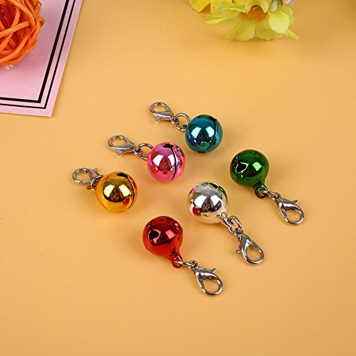 Kicode Coloured Pet Punny Dog Bell for Cat Animal Collar Clothe Charming Lobster Clasp DIY Decoration - Thumbnail 4