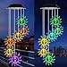 Sun Flower Solar Wind Chimes,gradening Gift for All Father,Stepdad,Grandpa,Husband,mom,Grandma,Women,Aunt,Daughter,Nana,Sister, Birthday Day,Perfect for Patio Solar Light Yard Decor for Christmas