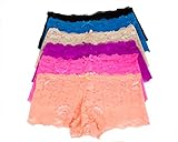 Women's 6 Pack Floral Sheer Full Lace Panties