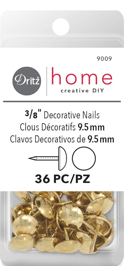 3 4 10 Pack Dritz 44271 Upholstery Decorative Square Head Nails
