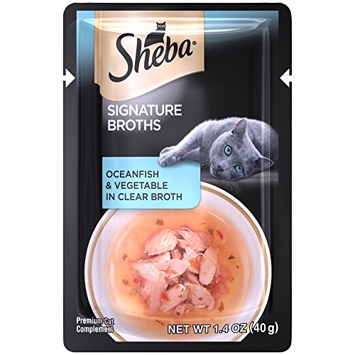 Sheba Signature Broths Oceanfish And Vegetable In Clear Broth Wet Cat Food (24 Count) - Thumbnail 6