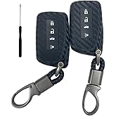 REPROTECTING Silicone Rubber Carbon Fiber Key Fob Cover Compatible with 2013-2021 Lexus ES300h ES350 GS350 GS450h IS200t IS300 IS350 LX570 NX200t NX300h RC350 RX350 RX450h