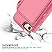 ZVE Case for iPhone SE 2022 5G for Apple iPhone 8 iPhone 7, 4.7 inch, Leather Wallet Case with Credit Card Holder Slot Zipper Wallet Pocket Purse Handbag Wrist Strap Protective Cover- Rose
