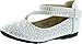 Link Kd-01Km Silver Girls Cute Rhinestone Ballet Ballerina Flats