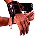 Dark Iron Fitness Wrist Wraps for Weightlifting - Suede Leather Wrist Bands for Working Out & Strength Training - Wrist Straps for Men & Women, 22 Inches Long