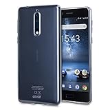 Olixar for Nokia 8 Case Clear - Flexible Silicone Gel TPU - Ultra Thin - Slim Protective Cover - Wireless Charging Compatible - Clear / 100% Transparent