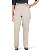 Chic Classic Collection Womens Cotton Pull-on Pant with Elastic Waist