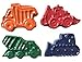 MinifigFans 48 Construction Vehicle Crayons - Birthday Party Favors - 12 Sets of 4 Crayons - Made in The USA