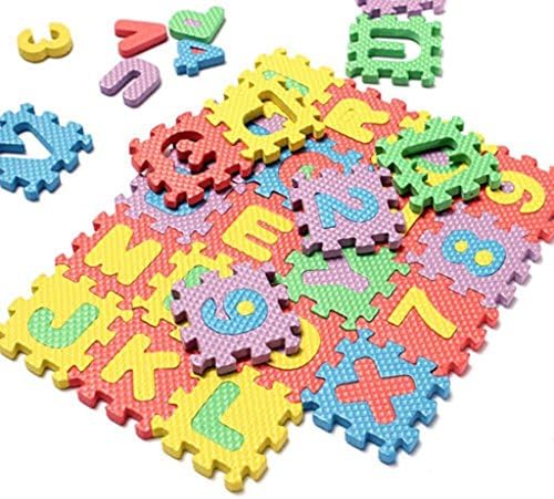 36x Baby Alphanumerics Educational Multi-Coloured Foam Blocks Puzzle Infant Toys