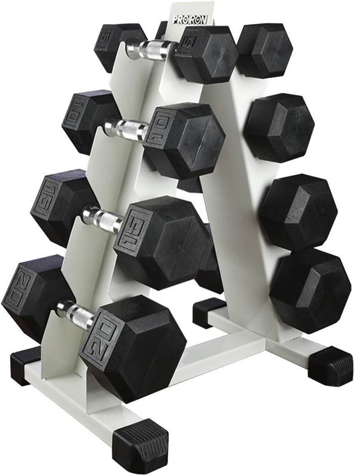 Dumbbell Squat Rack Home Fitness Equipment Dumbbell Combination Bracket Gym Dumbbell Display Storage Rack (Color : White, Size : 364879cm)