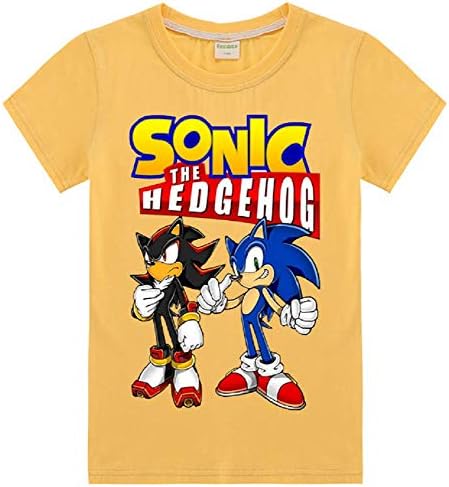 Indepence Life Boys' Sonic The Hedgehog Short Sleeve Cotton T-Shirt Youth Tee for 2-13Years Boys