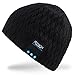 Mydeal Bluetooth Beanie Hat Winter Warm Soft Knit Cap with Wireless Headphone Headset Earphone Stereo Speaker Microphone Hands Free for Outdoor Sport,Compatible with Iphone Android Cell Phones - Black