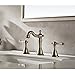 ENZO RODI Classical Style Solid Brass 8 inch Bathroom Faucets Widespread Brushed Nickel, Two-Handle Bath Lavatory Vanity Sink Faucet, for 3-Holes Wide Spread Set, with Metal Lift Pop-up Drain Assembly