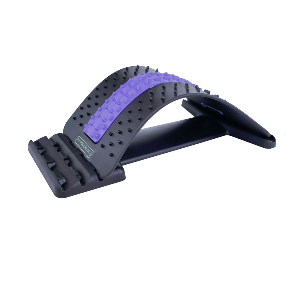 Back Stretcher Posture Corrector Spinal Pain Relief Muscle Tension Relaxation for Men Women Adjustable Design Support Equipment for Acupressure Massage Office Chair