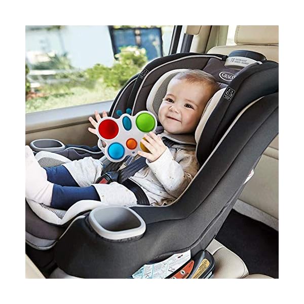 Anpole Baby Simple Sensory Toys, Silicone Flipping Butterfly Board for Toddler Early Educational Toy Fidget Toy, Baby…