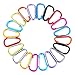 GLOUE Aluminum D-ring Locking Carabiner Keychain Spring Clip Lock Carabiner Hook Outdoor Camping Equipmengt - Professional Outdoor Camping Equipment - caribeaner,Lock Buckle(20PCS)