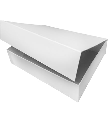 Paquete De 5 Cajas De Regalo Rígidas Blancas Con Cierre Magnético – Purple Q Crafts 4x4x1.6 Pulgadas