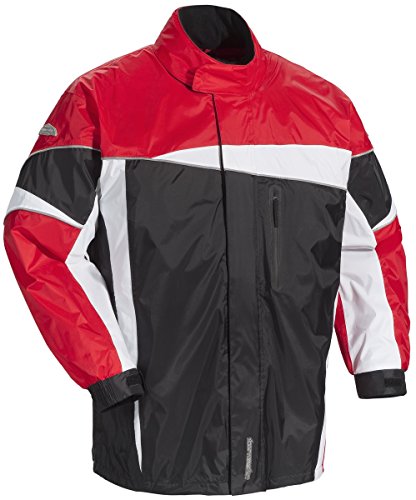 Tourmaster Defender 2.0 Black Red Two-Piece Rainsuit size X-Small