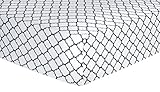 Trend Lab Quatrefoil Deluxe Flannel Fitted Crib Sheet, Navy