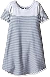 Splendid Slim Girls Striped Short Sleeve Dress, Stripe, 10