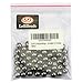 LolliBeads (TM) 8 mm Round Black Genuine Stone Beads for Shamballa Inspired Bracelet (50 Pcs)