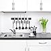 EASTVALLEY Powerful Magnetic Knife Strip or Magnetic Knife Holder Kitchen Wall Mount Rack for Knives,Garage & Workshop Tools Wall Rack: Includes Removable Hooks（24 Inch）