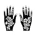 DIVAWOO 12 Sheet Henna Tattoo Stencils, Hand Temporary Tattoo Stickers, Indian Arabian Self Adhesive Tattoo Temples