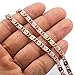 Trendsmax 4.5mm Womens Ladies Chain Snail Link Rose Gold Plated Necklace 18-36inch