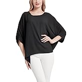 Women's Bohemian Style Summer Beach Lagenlook Top Kimono Loose Waterfall Chiffon Kaftan Poncho Shirt