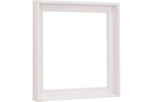 Pixy Canvas 12x12 inch Floater Frame for Canvas Paintings. 12 Colors. Floating Frame fits 5/8", 3/4" & max 7/8" Deep Stretched Canvas & Wood Panels (White, 12 x 12 in)