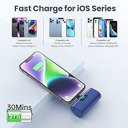 Small Portable Charger for iPhone,5200mAh MFi