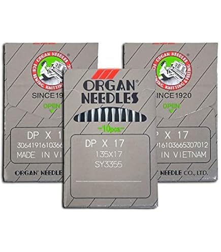 Amazon.com: 100 TITANIUM 135X17 DPX17 Organ Industrial Sewing