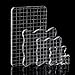5 Set Acrylic Stamp Blocks with Grid, Clear Stamping Block for Cards Making Scrapbooking DIY Crafts Ornaments, Assorted Sizes