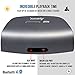 Bluetooth Speakers, Alpatronix AX420 Universal HD 10W Portable Rechargeable Wireless Stereo Bluetooth Speaker w/ Mic, Subwoofer, Volume/Playback Controls for Smartphones, Tablets & Computers - Gray
