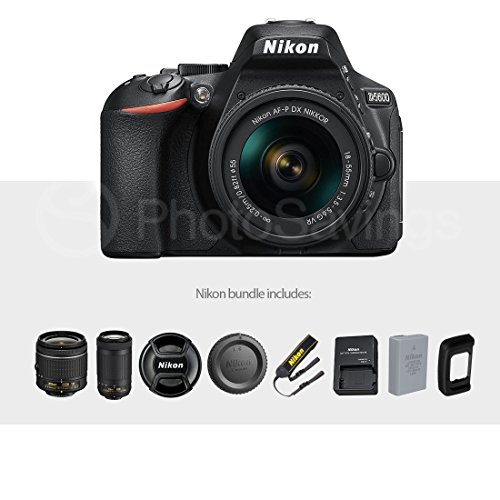 Nikon D5600 DSLR Camera with NIKKOR 1855mm + 70300mm Lenses W/ Total