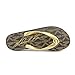 Michael Michael Kors Women's MK Flip Flop Gold Jet Set Logo Print Sandal 8 M