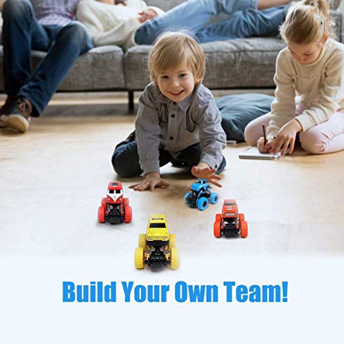 4 WisToyz+Vehicles+Shockproof+Textured+Friction