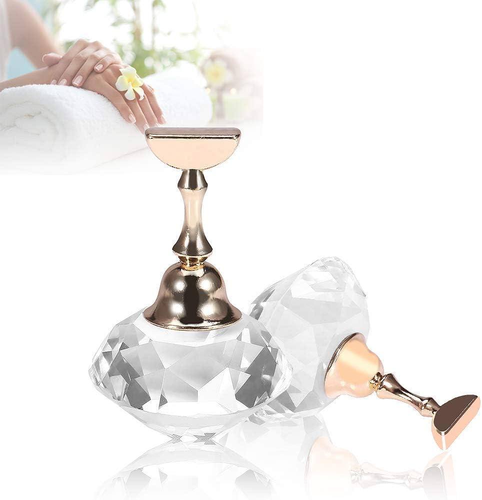 Nail Tips Stand Holder, Magnetic Alloy Nail Art Display Tip Holder for Salon DIY and Practice Manicure (#4)
