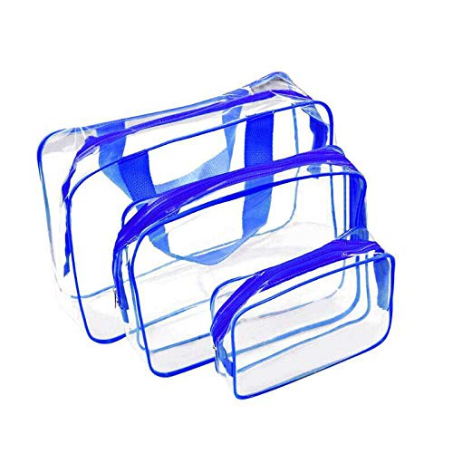 Set of 3 Clear Toiletry Bag for Men Cosmetic Bag Waterproof PVC Gift Cosmetic Bags Clear Makeup Bag Bathroom Travel Bag Household and Business Toiletry Bags toiletries Travel Bags for Men Kids