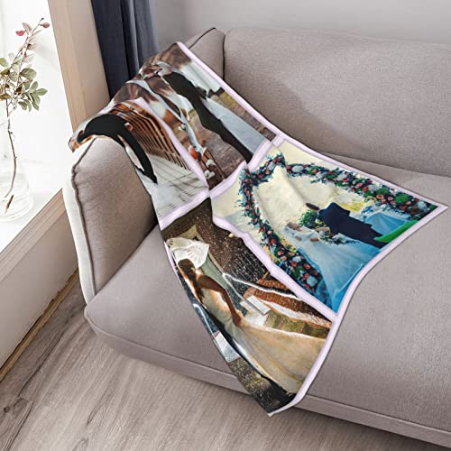 Custom Blanket With Photo Text Personalized Throw Blanket For Baby Mother Father Adult Friends Lovers Dog Pets Birthday Anniversary Wedding Gifts Flannel Blanket Mother\'s Day Father\'s Day Christmas