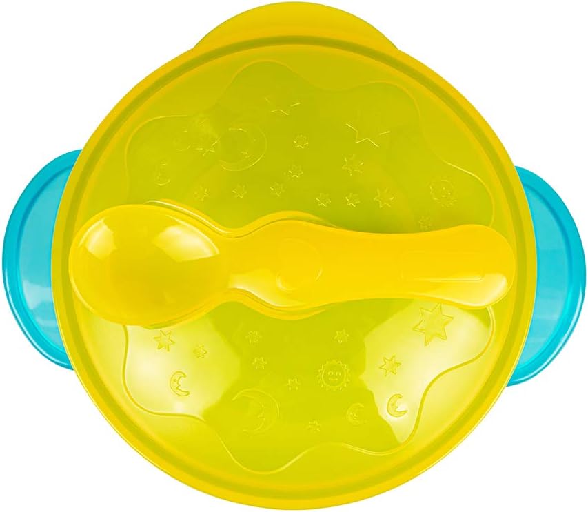 UNIHIN Baby Product Suction Baby Bowl Set with Lid and Baby Spoon for Toddlers and Babies Stackable and Easy to Store,BPA Free