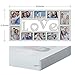 Collage Picture Frame Plastic Love Wall Hanging Photo Frame Rahmen Portable 10 Openings 3D Style Decorative Picture Frame Four 5X7 and Six 4X6 Photos White