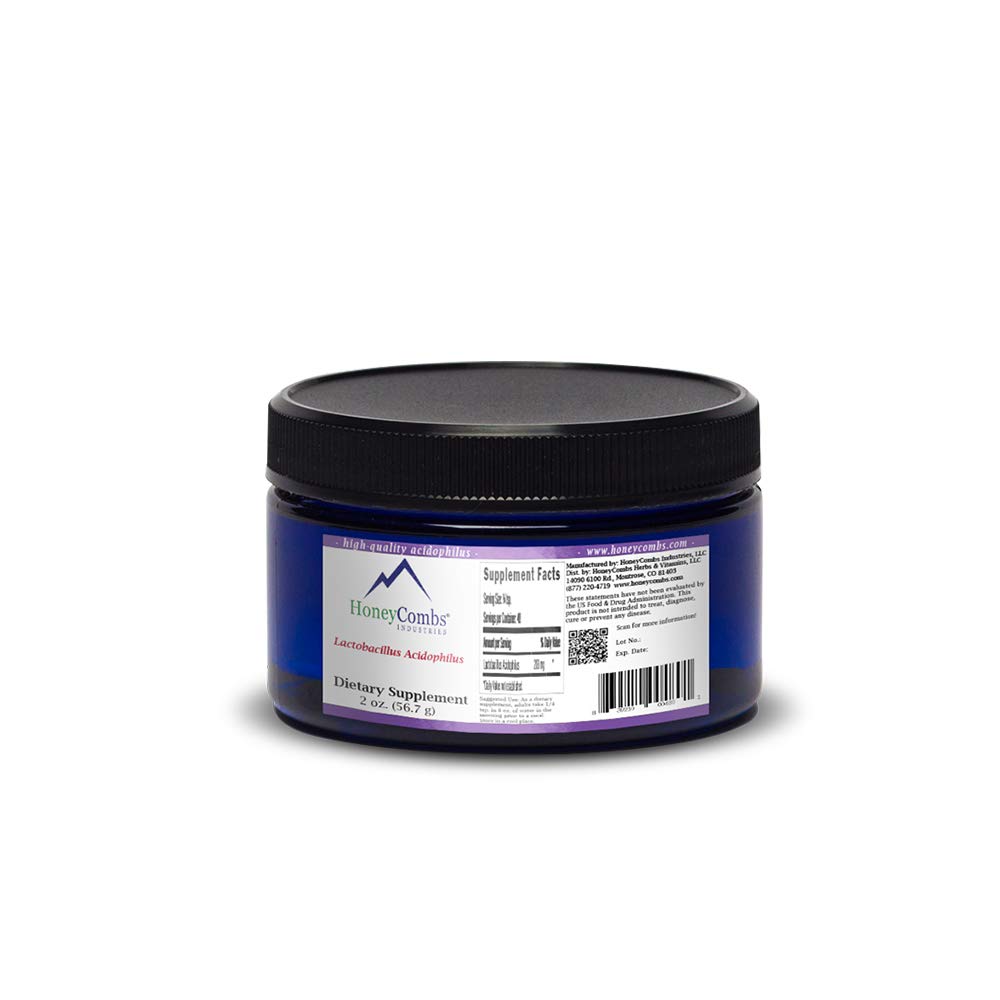 Lactobacillus Acidophilus Probiotic Powder – Women’s & Men’s Natural Probiotic Supplement – Pure Lactobacillus Acidophilus Supplement with 12 Billion Live, Gut-Friendly Bacteria, 2 Oz.