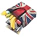 icolor British Flag Beach Eco Friendly Market travel Sports Handle case Bag Shopping Large Grocery shoulder bag Reusable Portable Storage HandBags Convenient Shoppers Tote YGWB-24